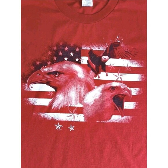 Vintage American Eagle T-Shirt Large Red Short Sleeve - Picture 2 of 6